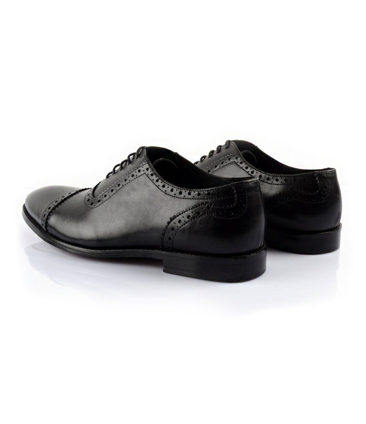 Pelle Santino - Adelaide Oxfords - Black - Best handmade blake stitched shoes India 