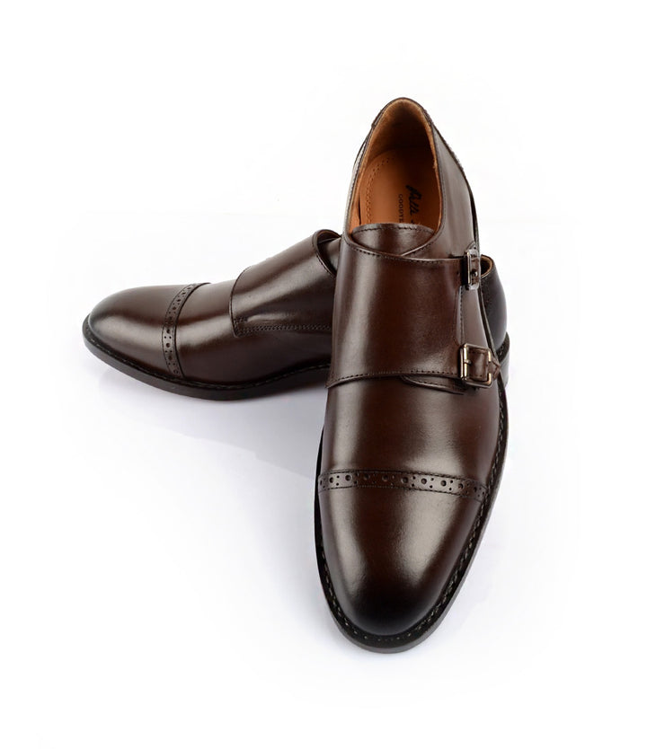 Goodyear Welted - Double Monk Strap - Brown