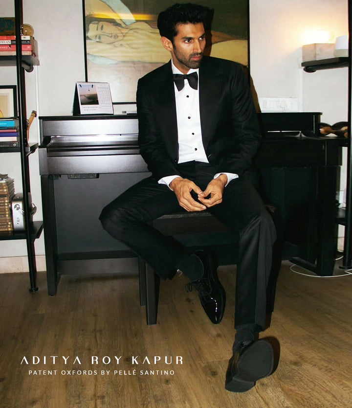 Aditya Roy Kapur - pelle Santino full patent oxfords
