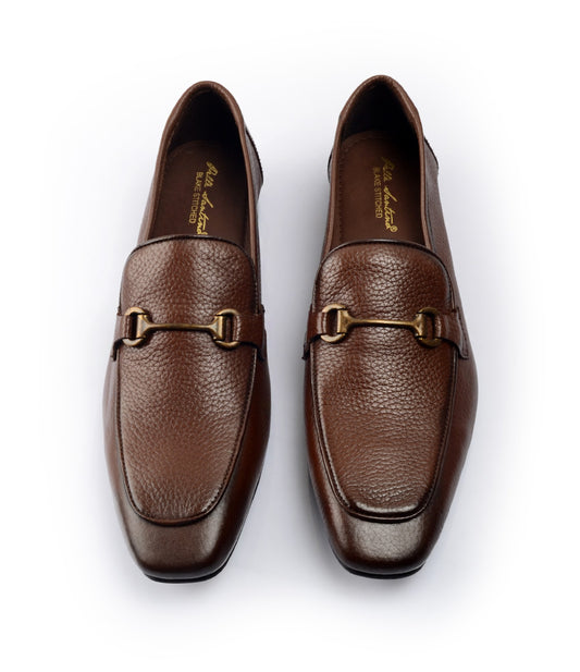 Pelle Santino - Monarch Bit Loafers - Brown Milled - Ultra-Flex 