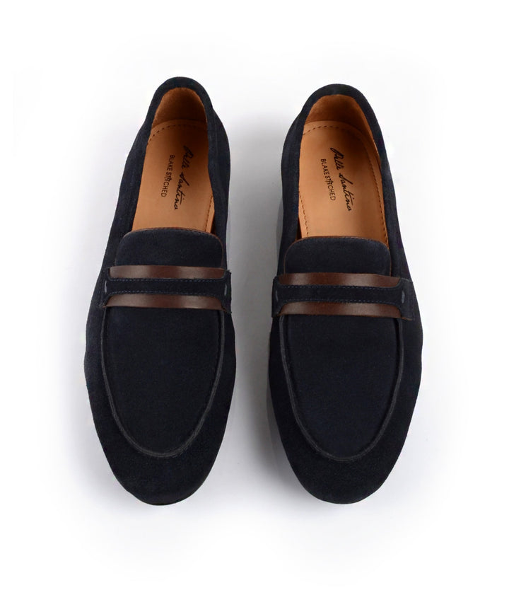 Pelle Santino - best summer loafers india - Luca Loafers - Blue Suede