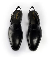 Leather Peshawari - Black
