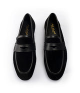 Suede Combination Loafers - Black - Ultra-Flex