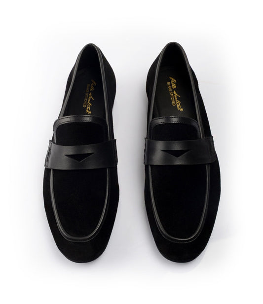 Pelle Santino - Suede Combination Loafers - Ultra-Flex - best wedding shoes india 
