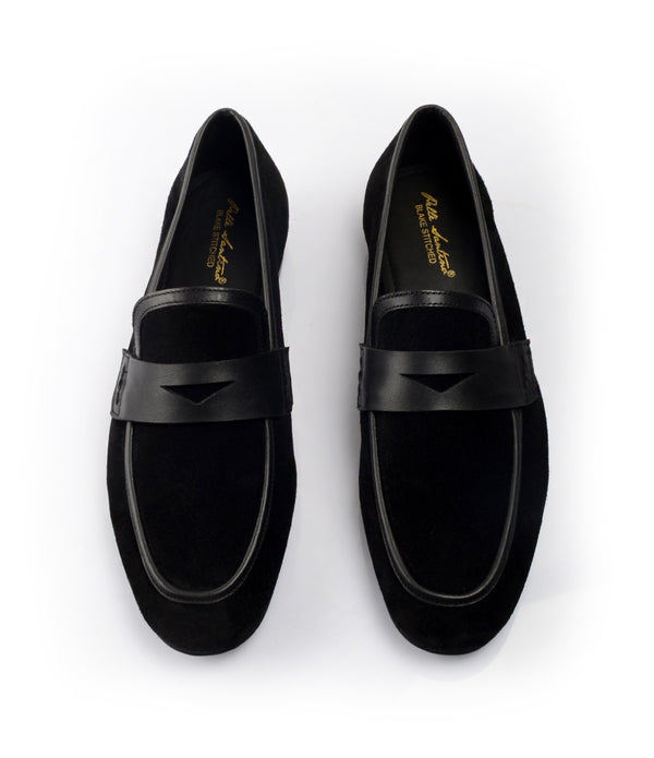 Pelle Santino - Suede Combination Loafers - Ultra-Flex - best wedding shoes india 
