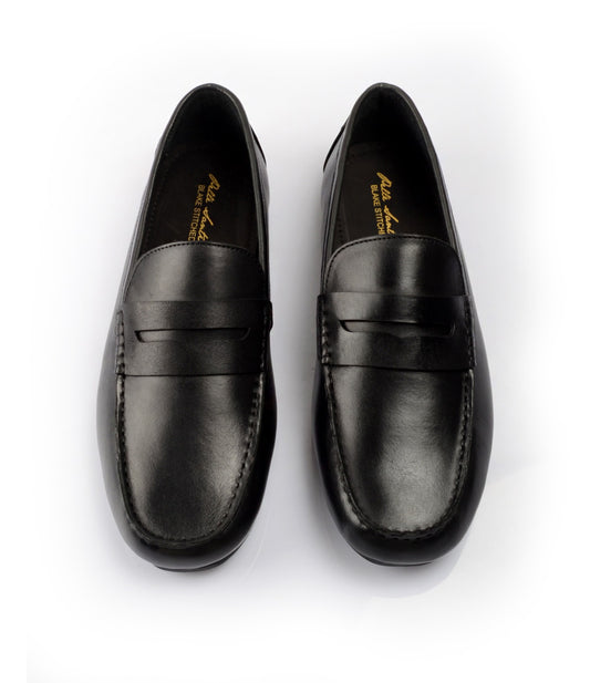 Pelle Santino - Penny Driving Loafer - Black