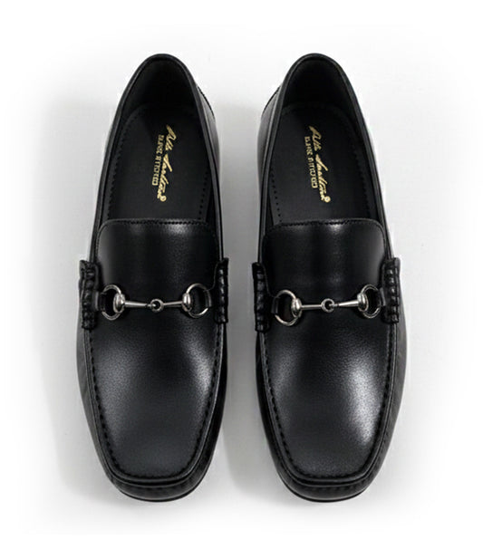 Pelle Santino - HorseBit Loafers - Black