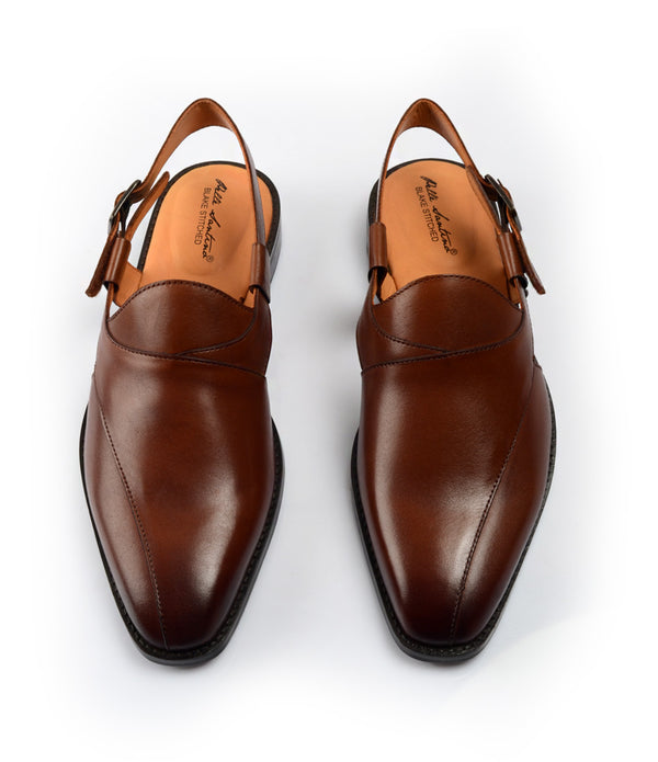 The Leather Peshawari — by Pelle Santino - best Peshawari Sandal in India 