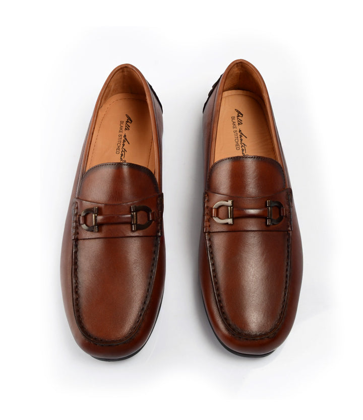 
Pelle Santino - Bit Driving Loafer - Cognac - best driving shoes in india 