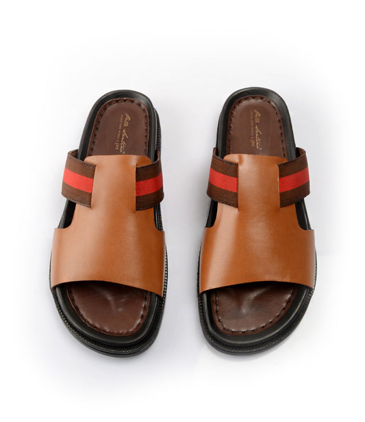 Bologna Leather Slippers - Tan