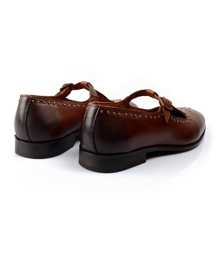 Pelle Santino- Regal Single Buckle Shoes for Men | Ethnic Sandal Jutti - best ethnic shoes in India
