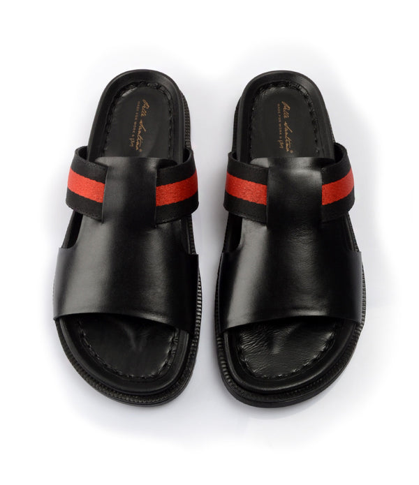 Pelle Santino - Bologna Leather Slippers - Black