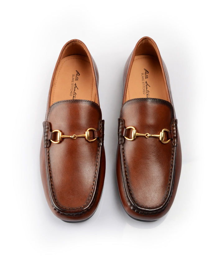 
Pelle Santino - Horsebit Loafers - Cognac