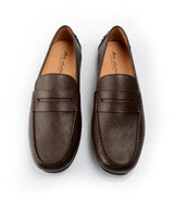 Milled Penny Driving Loafer - Brown
