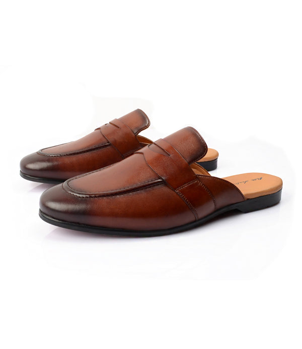 Pelle Santino  Penny Mule - Cognac