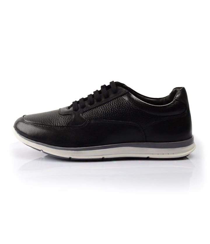 Pelle Santino - UrbanStride Leather Sneakers - Black - Best leather sneakers in India