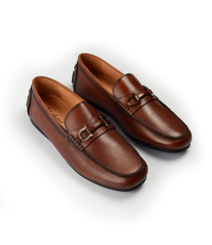 Pelle Santino - Bit Driving Loafer - Cognac - best driving shoes in india 