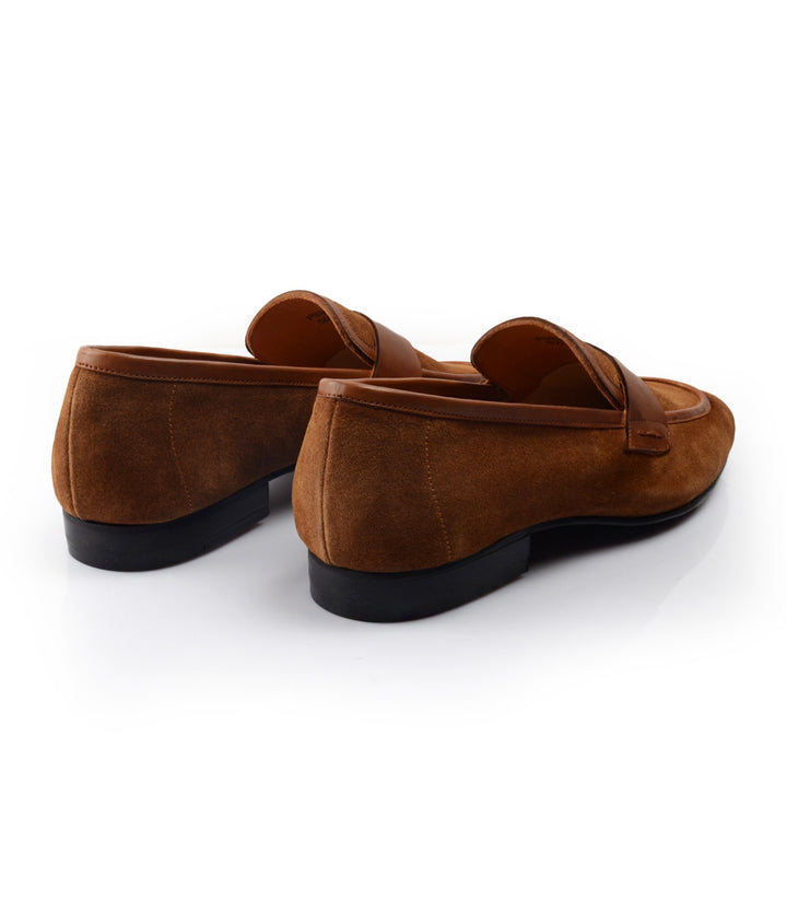 Pelle Santino - Suede Combination Loafers - Beige -  Ultra-Flex - best wedding shoes India 