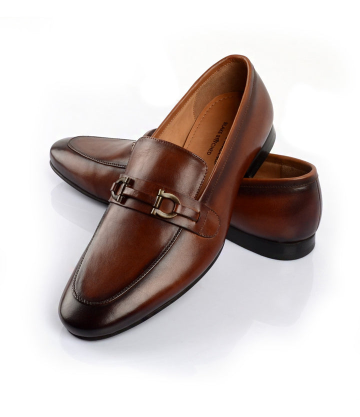Pelle Santino Leather Bit Loafers Cognac – The Dapper Man