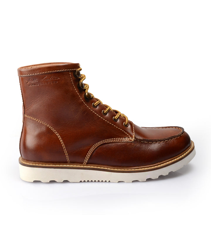 Pelle Santino - Moc Toe Boots - Cognac - best boots in India