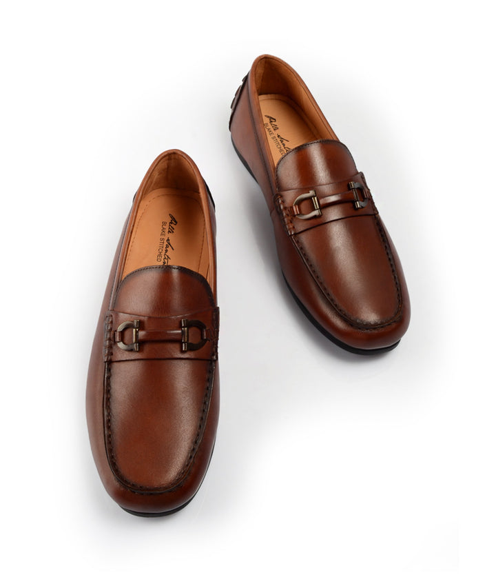 Pelle Santino - Bit Driving Loafer - Cognac - best driving shoes in india 