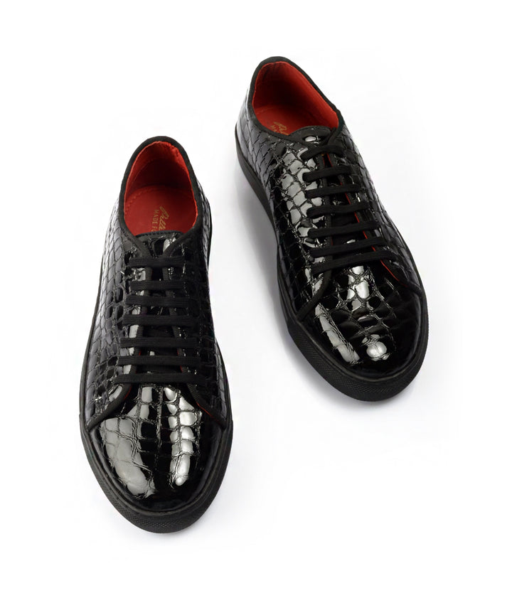 Pelle Santino Patent Leather Low-top Sneakers – The Dapper Man