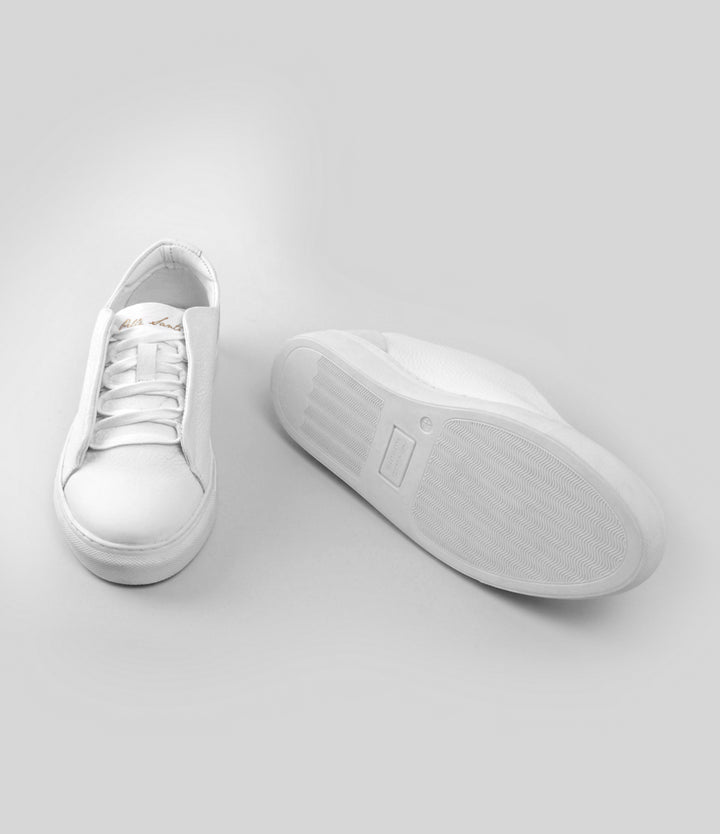 Pelle Santino - InnovX Sneaker - Low Top - White Milled - best leather sneaker in India