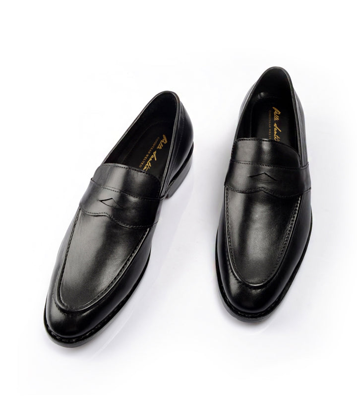 Pelle Santino - Goodyear Welted Penny Loafers - Black