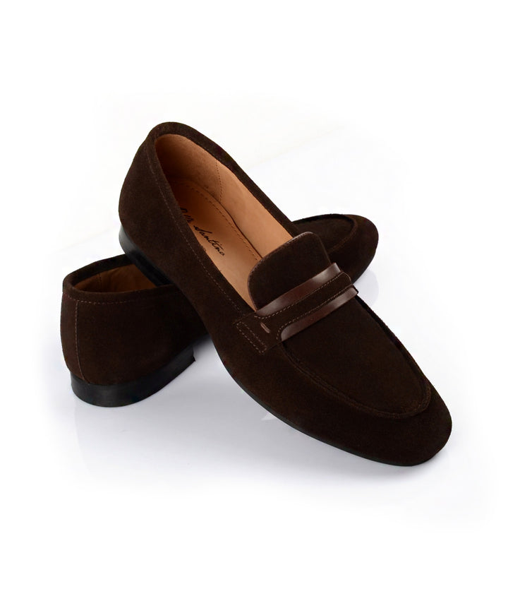 Pelle Santino - Best summer loafers India - Luca Loafers - Brown Suede