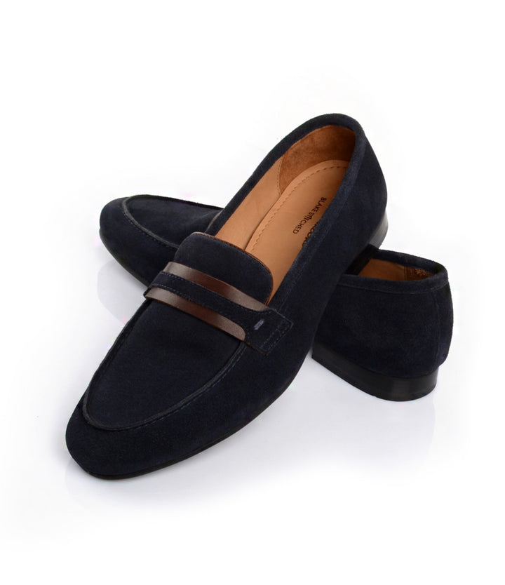 Pelle Santino - best summer loafers india - Luca Loafers - Blue Suede