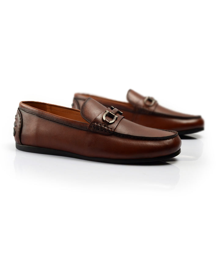 Pelle Santino - Bit Driving Loafer - Cognac - best driving shoes in india 