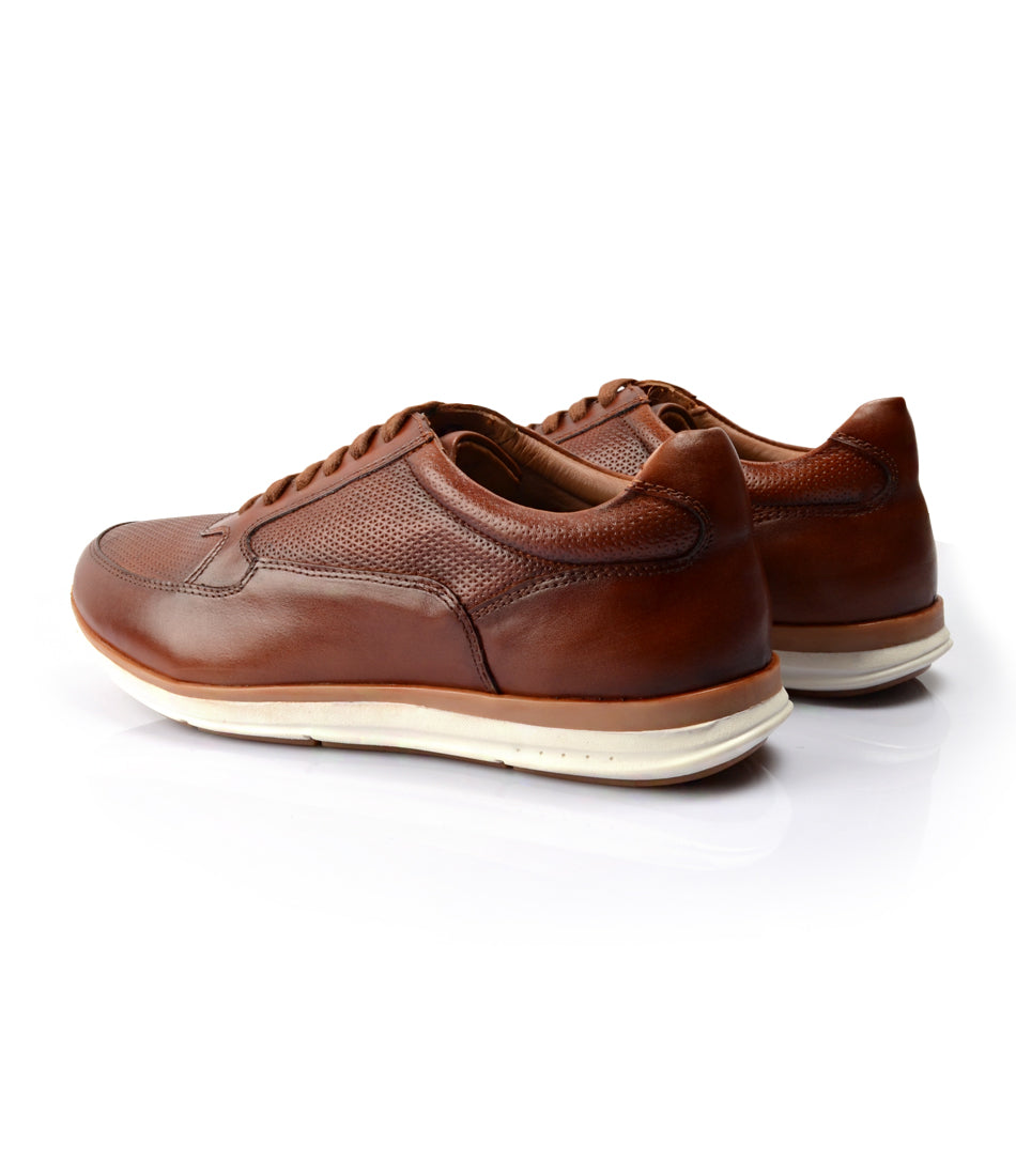 Pelle Santino - UrbanStride Leather Sneakers - Cognac - best leather ...