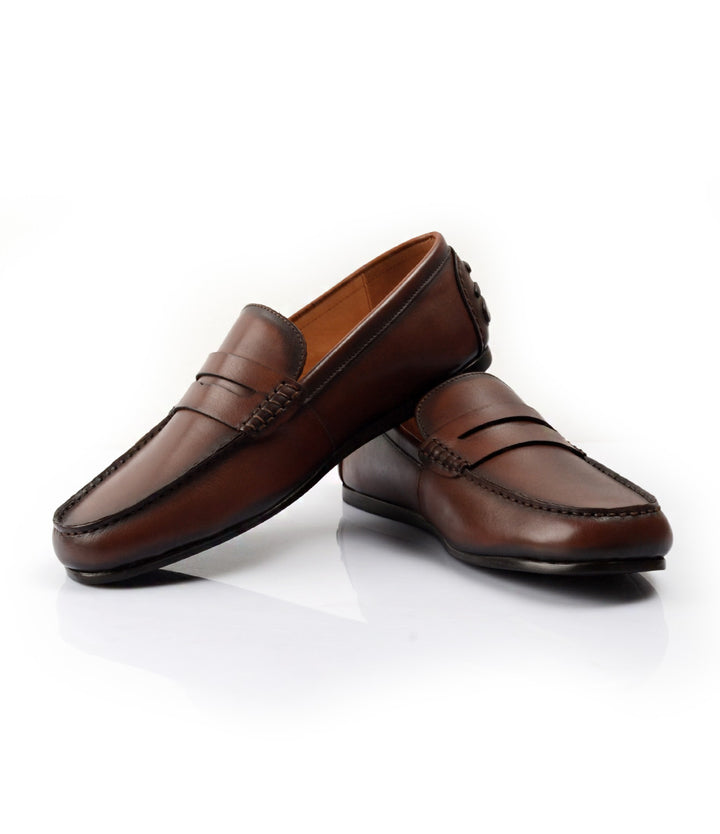 Pelle Santino - Penny Driving Loafer - Cognac