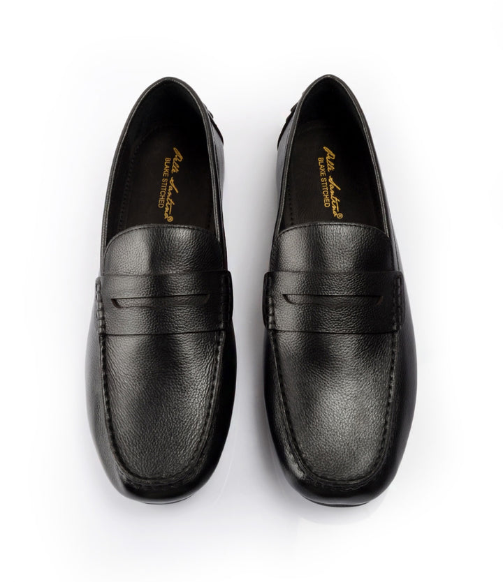 Milled Penny Driving Loafer Black