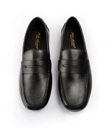 Milled Penny Driving Loafer - Black