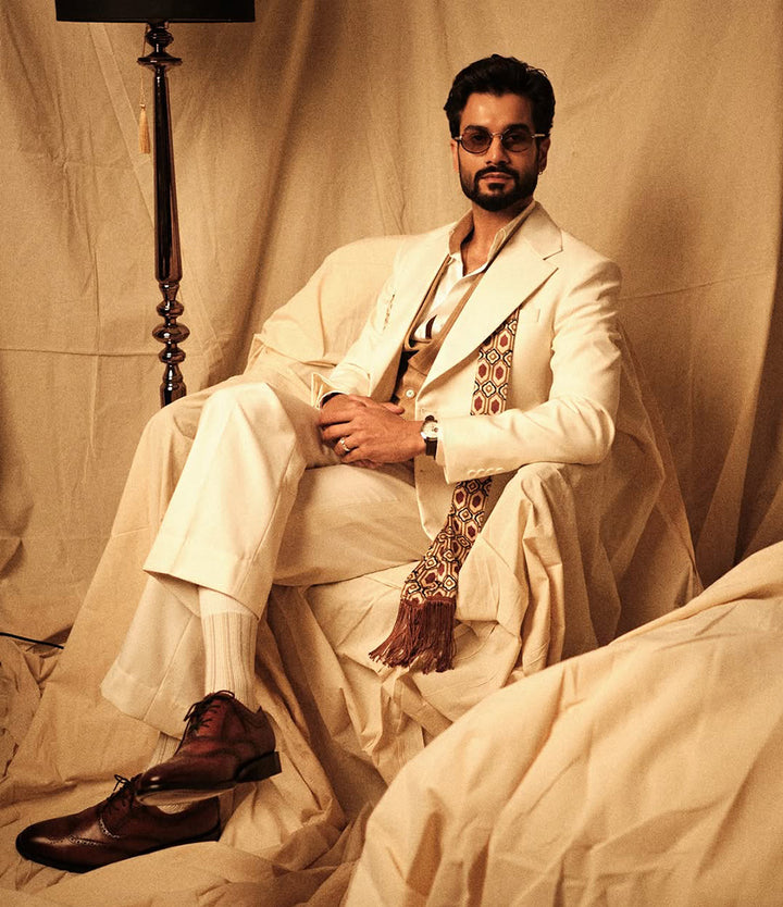 Sunny Kaushal in Goodyear Welted Full Brogue Oxfords by Pelle Santino The Dapper Man