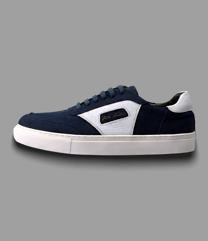Court Sneakers 103 - Blue - Pelle Santino Retro Leatehr sneakers