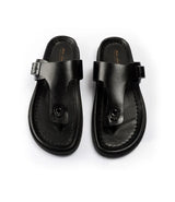 Palermo Leather Slippers - Black