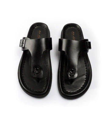 Palermo Leather Slippers - Black