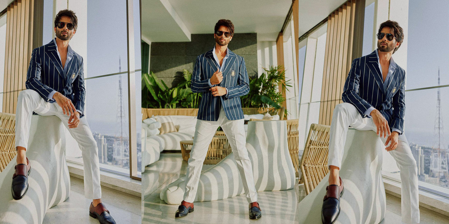 Shahid Kapoor in Pelle Santino double monk shoes