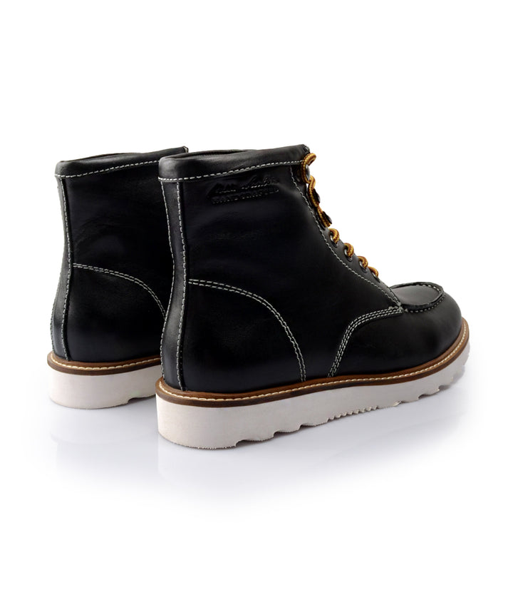Pelle Santino - Moc Toe Boots - Black - best boots in India