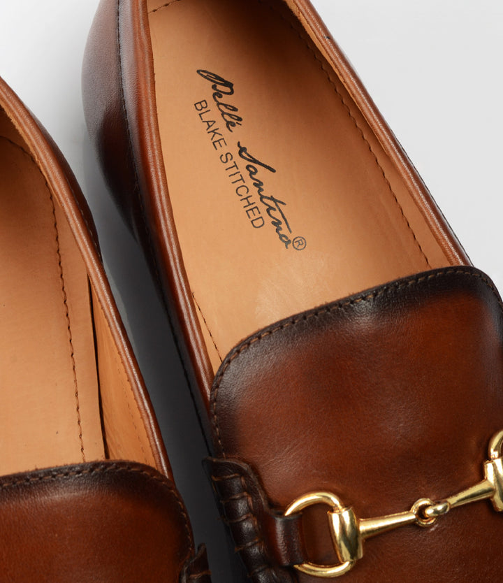 Pelle Santino - Horsebit Loafers - Cognac