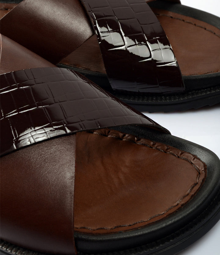 Pelle Santino - Milano Leather Slippers - Brown - best leather slippers in India