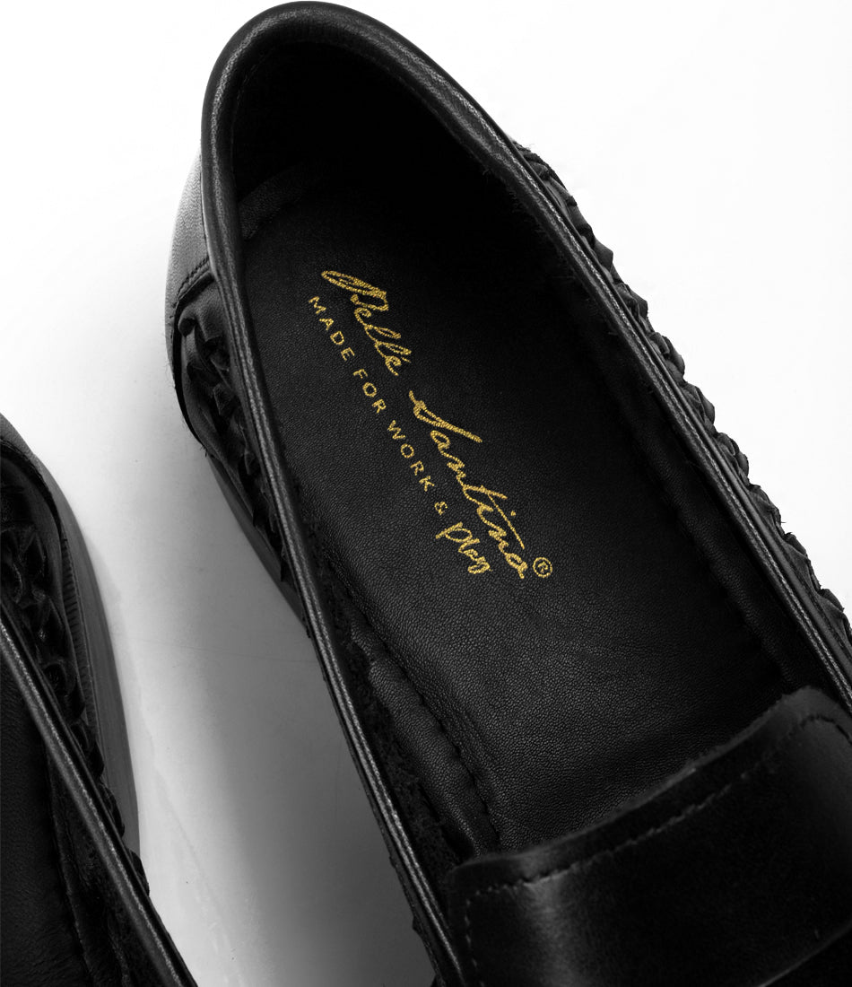 Pelle Santino - FlexWeave Loafers - Black - most comfortable