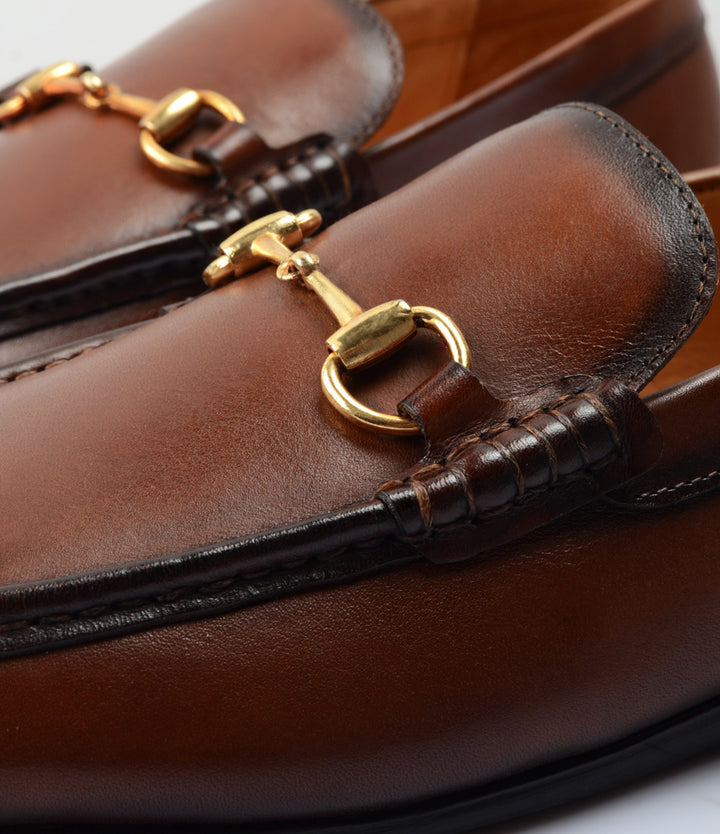 Pelle Santino - Horsebit Loafers - Cognac
