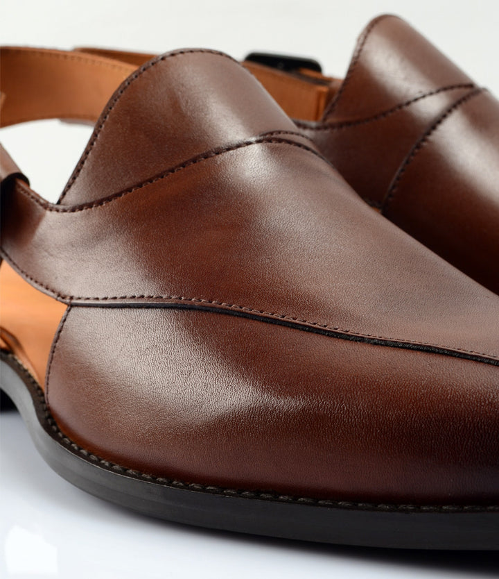 The Leather Peshawari — by Pelle Santino - best Peshawari Sandal in India 