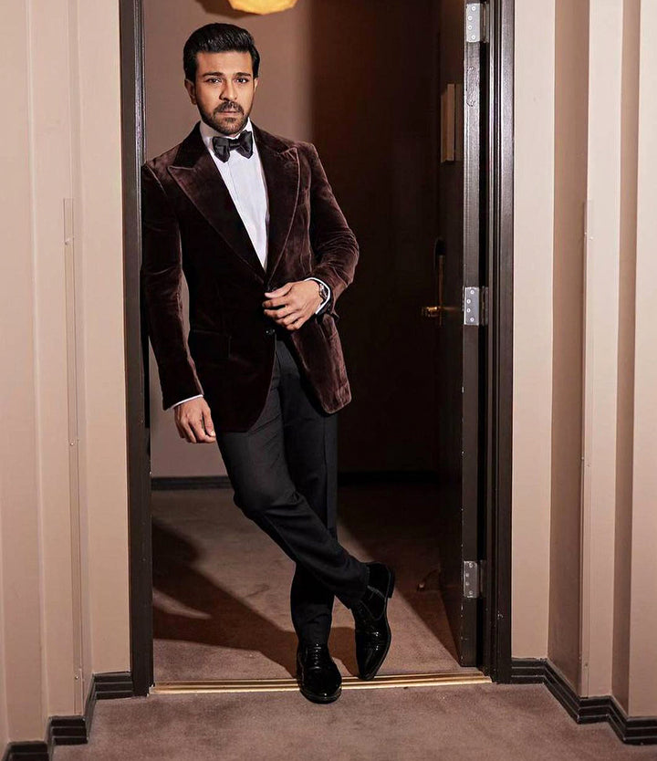Ram Charan in Pelle Santino - Cuban Zipper Boots - Black Patent - best patent boots in India