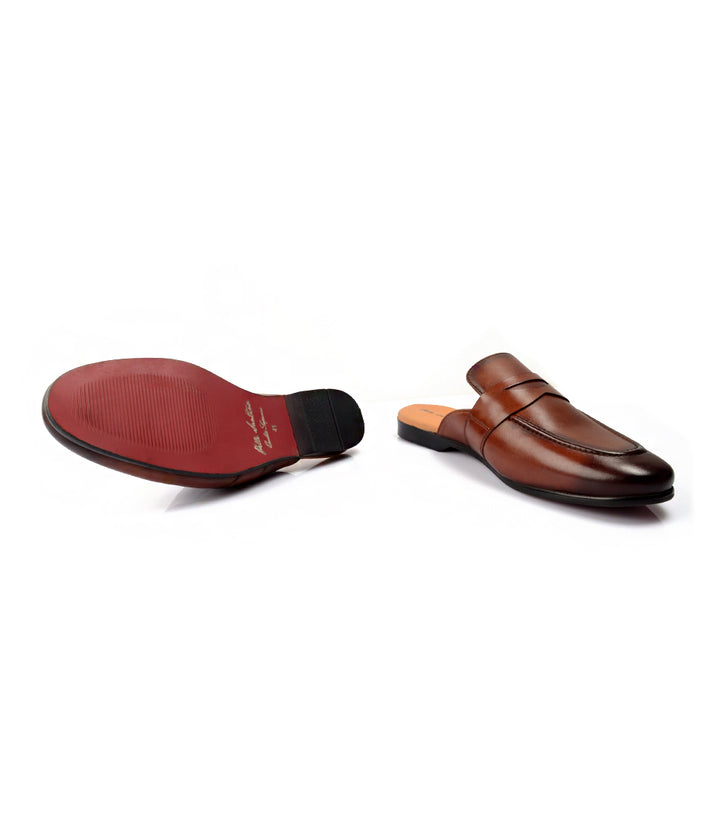 Pelle Santino  Penny Mule - Cognac