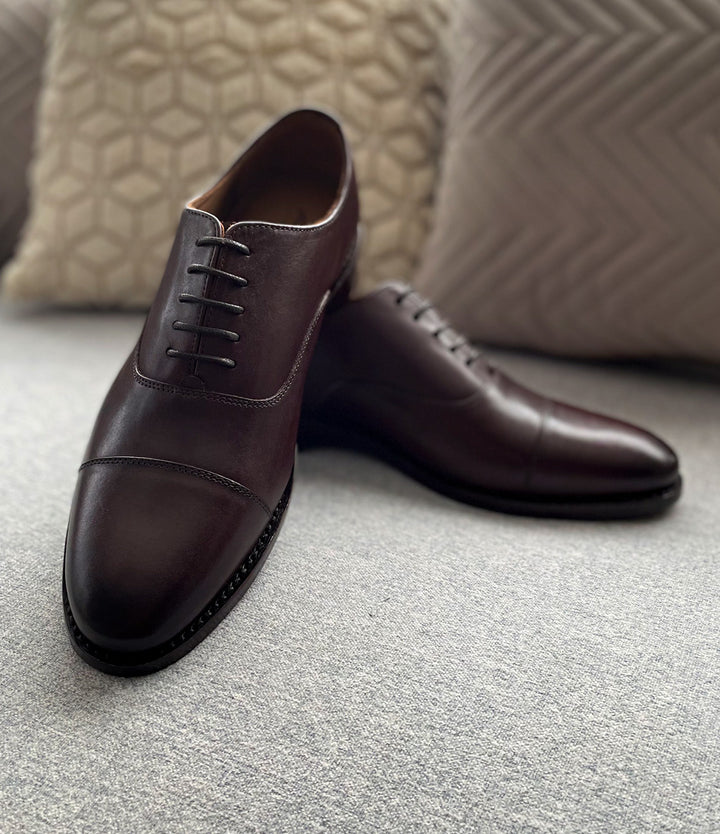 Pelle Santino -Goodyear Welted - Cap Toe Oxfords - Brown