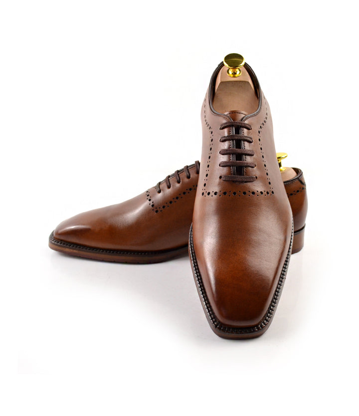 Pelle Santino Wholecut Oxfords Brown – The Dapper Man